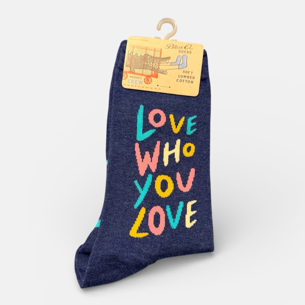 Blue Q Colorful Love Message Socks - Picture 4 of 6